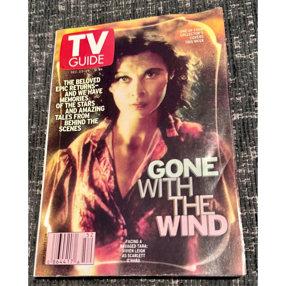 TV Guide Magazine Dec 23 2000 Gone With The Wind Vivien Leigh Collector Cover